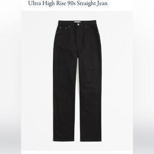 Abercrombie Ultra High Rise 90s Straight Jean